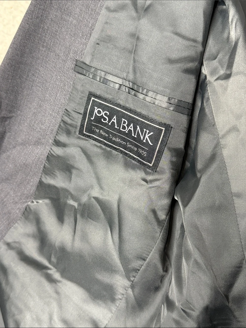 NWT Jos. A. Bank 1905 Collection Tailored Fit Suit Jacket Gray 44L